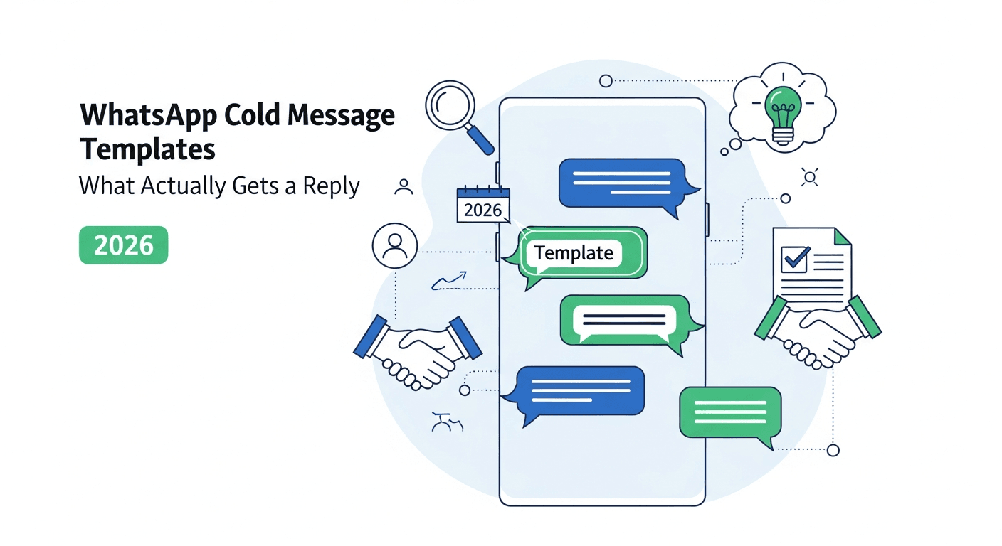 WhatsApp Cold Message Templates: What Actually Gets a Reply (2026)